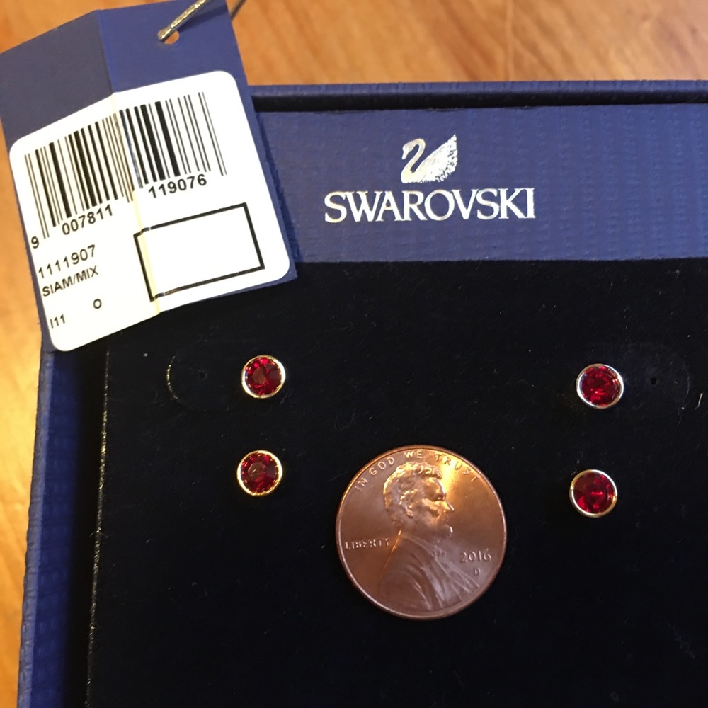 Swarovski Crystal stud earrings.